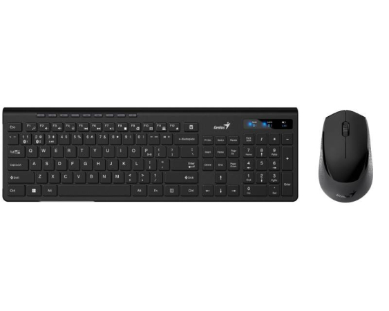 GENIUS  SlimStar 8230 Wireless USB US crna tastatura+ miš 