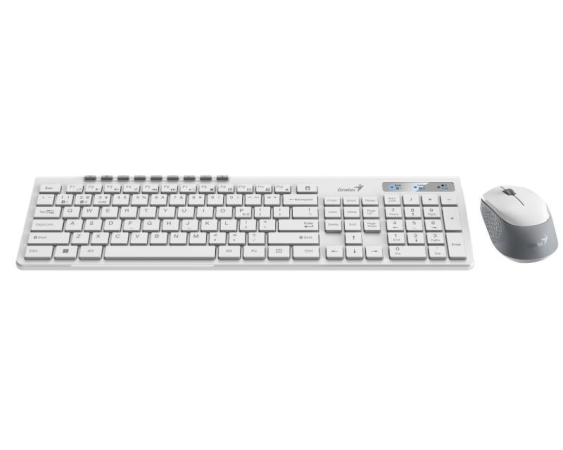 GENIUS  SlimStar 8230 Wireless USB US bela tastatura+ miš 