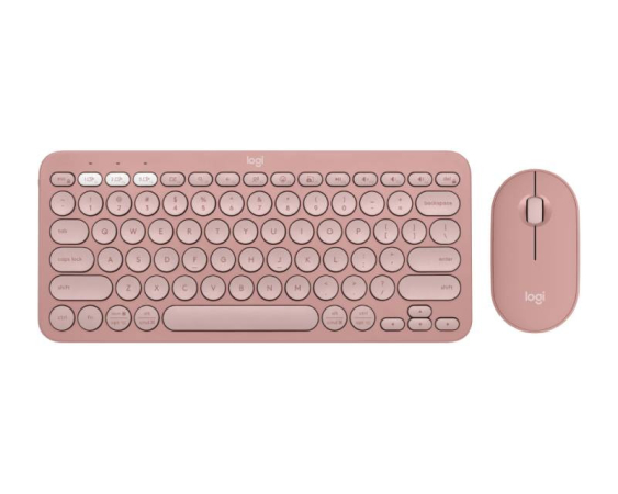 LOGITECH  Pebble2 Wireless Combo US tastatura i miš roze 