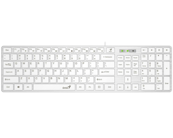 GENIUS  SlimStar 126 USB US bela tastatura 