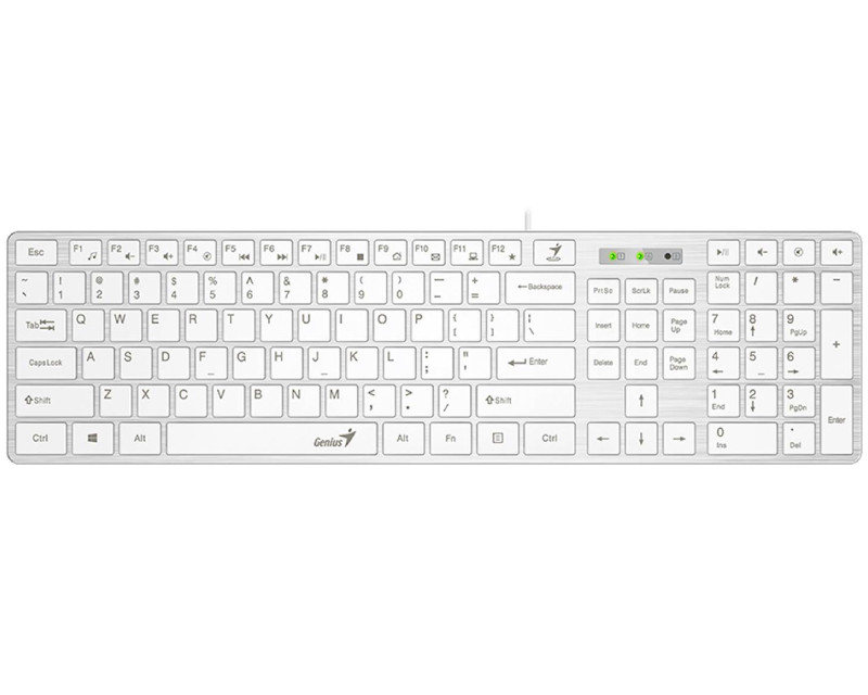 SlimStar 126 USB US bela tastatura