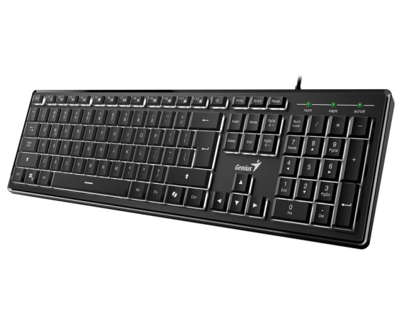 GENIUS  SlimStar 820 Wireless USB US crna tastatura 