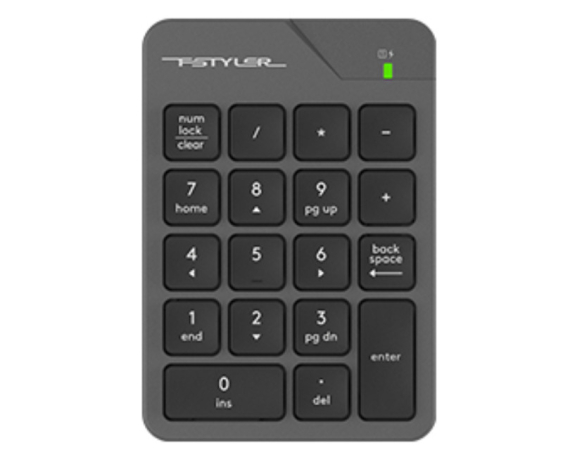 A4 TECH  FGK21C FSTYLER 2.4G Wireless Numeric Keypad USB Type-C siva tastatura 