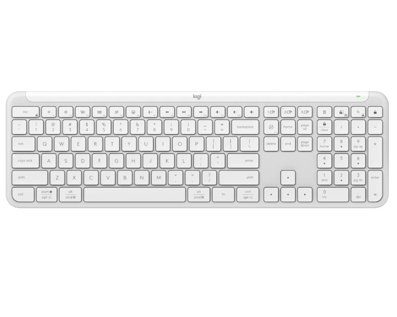 K950 Wireless White US tastatura bela