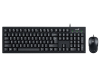 KM-100SE USB YU crna tastatura+ USB crni miš