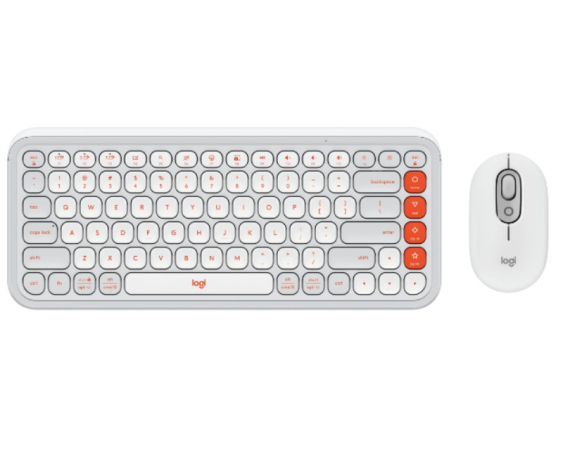 LOGITECH  POP Icon Combo US tastatura bela 