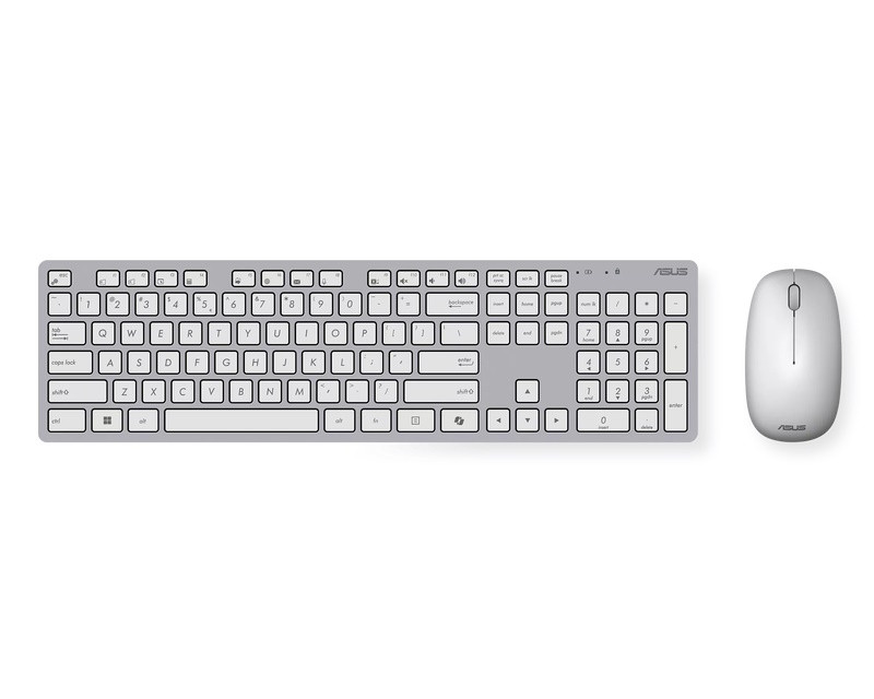 W5000 Wireless US tastatura + miš bela