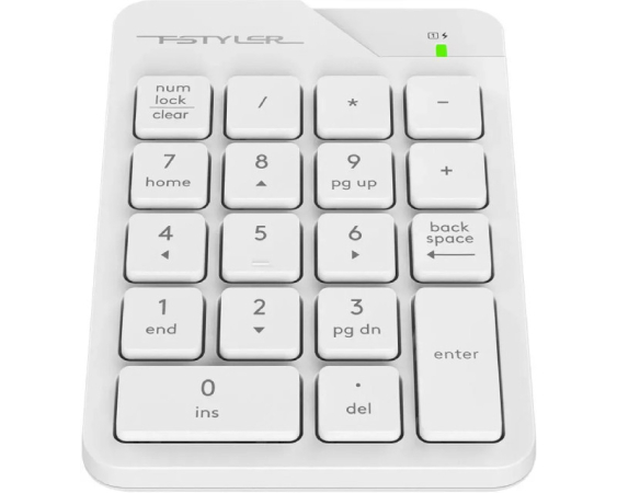 A4 TECH  FGK21C FSTYLER 2.4G Wireless Numeric Keypad USB Type-C bela tastatura 