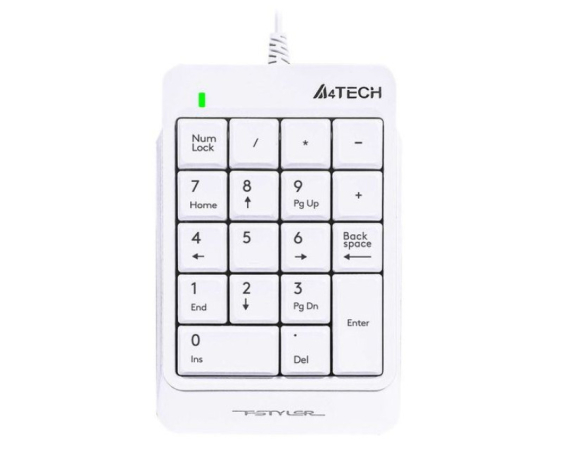 A4 TECH  FK13P FSTYLER Numerička USB bela tastatura 