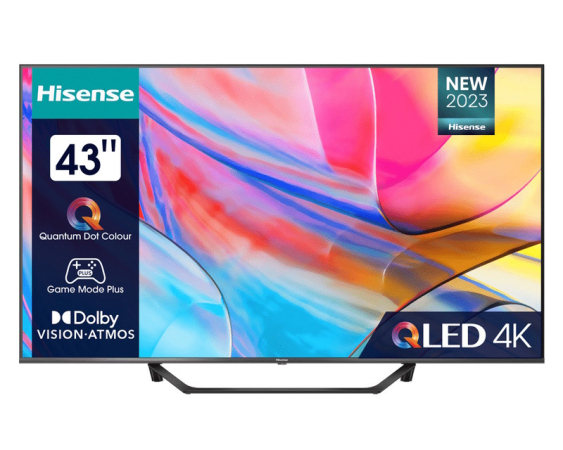 HISENSE 43" 43A7KQ QLED 4K UHD Smart TV 