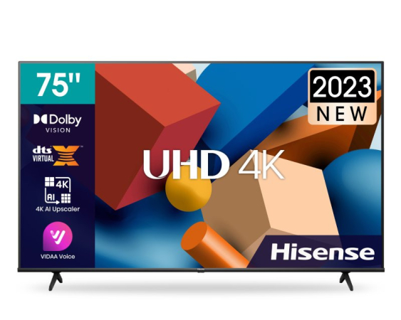 HISENSE 75" 75A6K LED 4K UHD Smart TV 