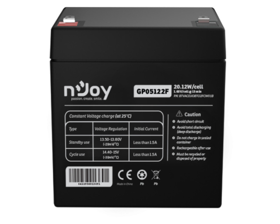 NJOY  GP05122F baterija za UPS 12V 5Ah (BTVACEUOBTO2FCW01B) 