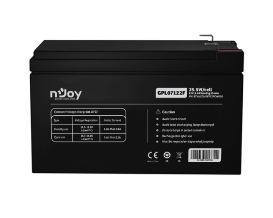 NJOY  GPL07122F baterija za UPS 12V 7Ah (BTVACGUOBTF2FCW01B) 