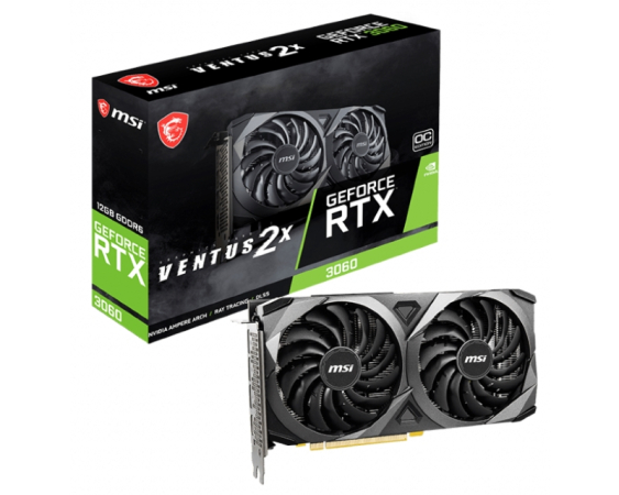 MSI  nVidia GeForce RTX 3060 12GB 192bit RTX 3060 VENTUS 2X 12G OC LHR grafička karta