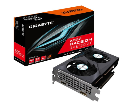 GIGABYTE  AMD Radeon RX 6500 XT EAGLE OC 4GB 64bit GV-R65XTEAGLE-4GD grafička karta