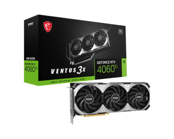 MSI  nVidia GeForce RTX 4060 Ti 8GB 128bit RTX 4060 Ti VENTUS 3X 8G OC grafička karta