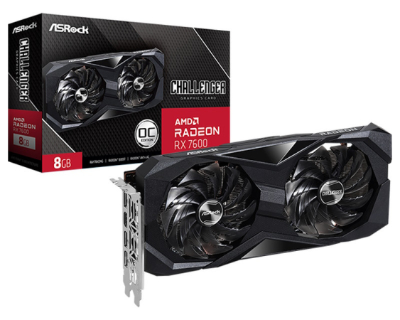 ASROCK AMD Radeon RX 7600 8GB 128bit  RX 7600 Challenger OC 8GB grafička karta