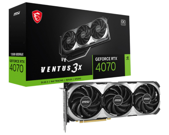 MSI nVidia GeForce RTX 4070 12GB RTX 4070 VENTUS 3X E 12G OC grafička karta