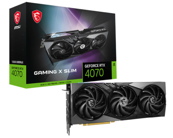 MSI  nVidia GeForce RTX 4070 12GB 192bit RTX 4070 GAMING X SLIM 12G grafička karta