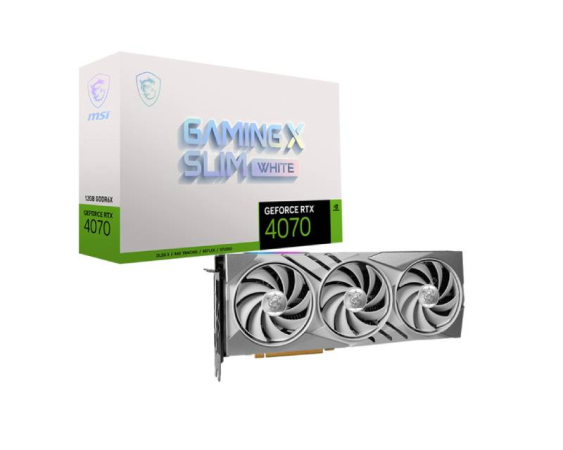 MSI nVidia GeForce RTX 4070 12GB 192bit RTX 4070 GAMING X SLIM WHITE 12G grafička karta
