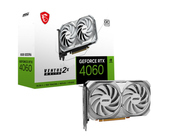MSI  nVidia GeForce RTX 4060 8GB 128bit RTX 4060 VENTUS 2X WHITE 8G OC grafička karta