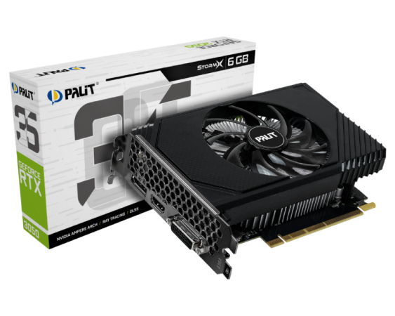 PALIT  nVidia GeForce RTX 3050 6GB 96bit RTX3050 StormX grafička karta