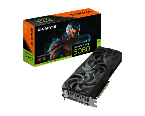 GIGABYTE  nVidia GeForce RTX 5080 WINDFORCE OC 16GB 256bit GV-N5080WF3OC-16GD rev. 1.0 grafička karta