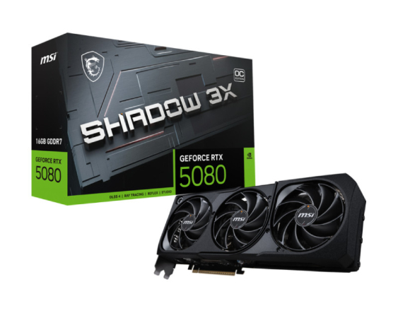 MSI  nVidia GeForce RTX 5080 16GB 256bit GeForce RTX 5080 16G SHADOW 3X OC grafička karta