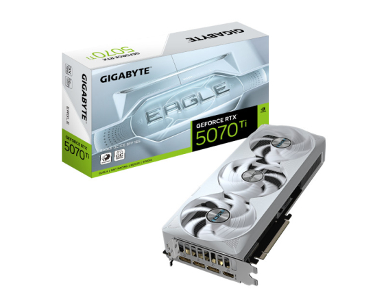 GIGABYTE  nVidia GeForce RTX 5070 Ti EAGLE ICE 16GB 256bit GV-N507TEAGLEOC ICE-16GD rev. 1.0 grafička karta