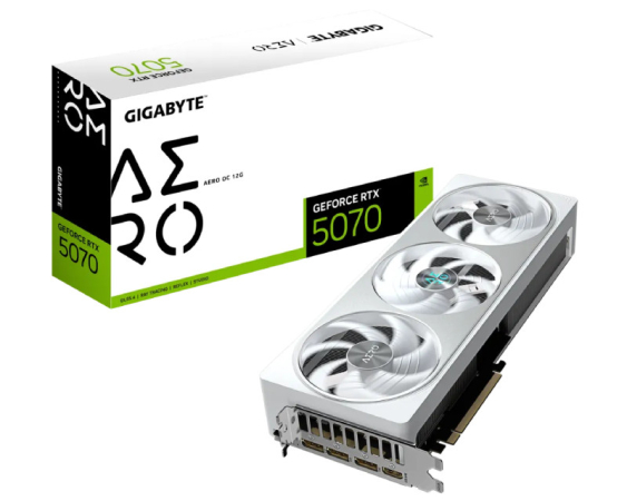 GIGABYTE  nVidia GeForce RTX 5070  AERO 12GB 192bit GV-N5070AERO OC-12GD rev. 1.0 grafička karta
