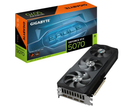 GIGABYTE  nVidia GeForce RTX 5070 EAGLE 12GB 192bit GV-N5070EAGLE OC-12GD rev. 1.0 grafička karta