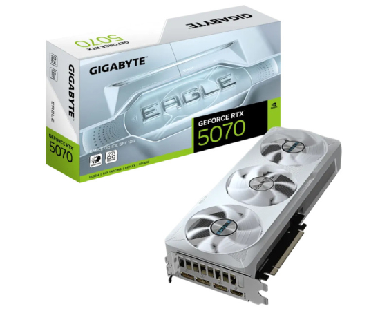 GIGABYTE  nVidia GeForce RTX 5070 EAGLE ICE 12GB 192bit GV-N5070EAGLEOC ICE-12GD rev. 1.0 grafička karta