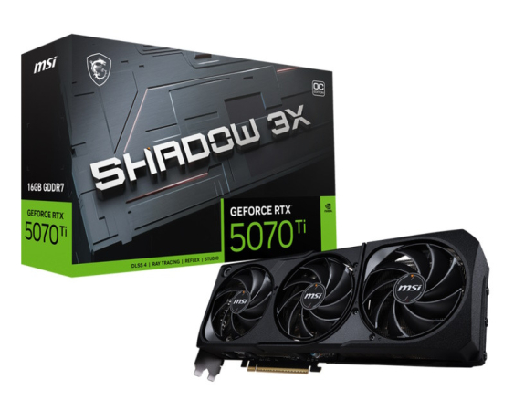 MSI  nvidia RTX 5070 Ti 16G 256bit GeForce RTX 5070 Ti 16G SHADOW 3X OC grafička karta
