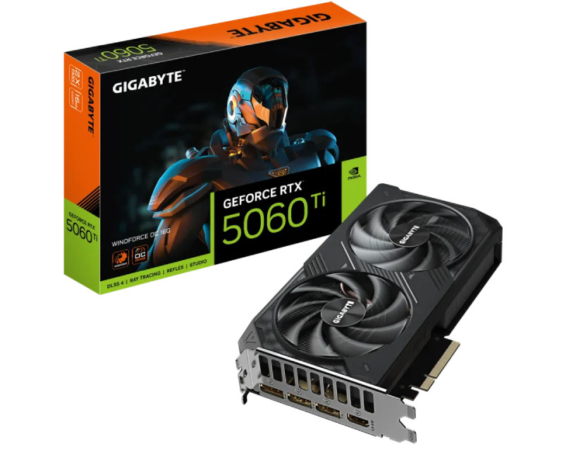 nVidia GeForce RTX 5060 Ti WINDFORCE 16GB 128bit GV-N506TWF2OC-16GD rev. 1.0 grafička karta