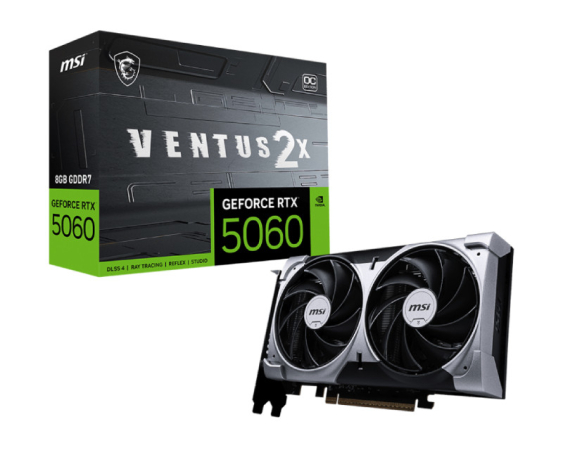 MSI  GeForce RTX 5060 VENTUS 8GB 128bit RTX 5060 8G VENTUS 2X OC grafička karta