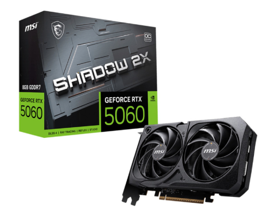 MSI  GeForce RTX 5060 SHADOW 8GB 28bit RTX 5060 8G SHADOW 2X OC grafička karta