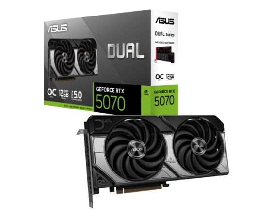 ASUS  nVidia GeForce RTX 5070 12GB 192bit DUAL-RTX5070-O12G grafička karta