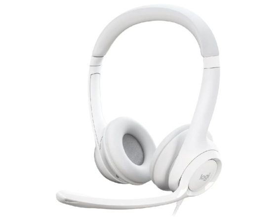 LOGITECH  H390 Stereo Headset slušalice sa mikrofonom bele 