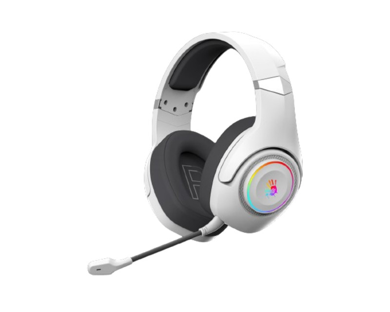 GR270 Bloody 7.1 Virtual Surround 3-IN-ONE RGB Gaming Wireless + wired bele slušalice 