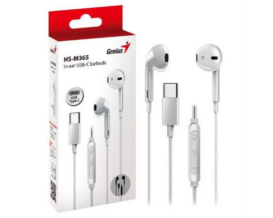GENIUS  HS-M365 bele slušalice 